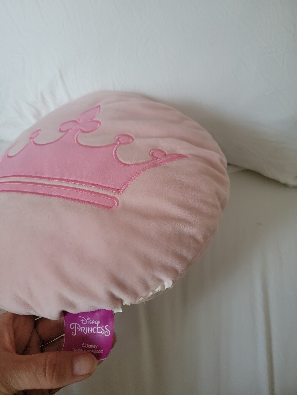 Disney Pink Crown Pillow - Picture 3 of 7